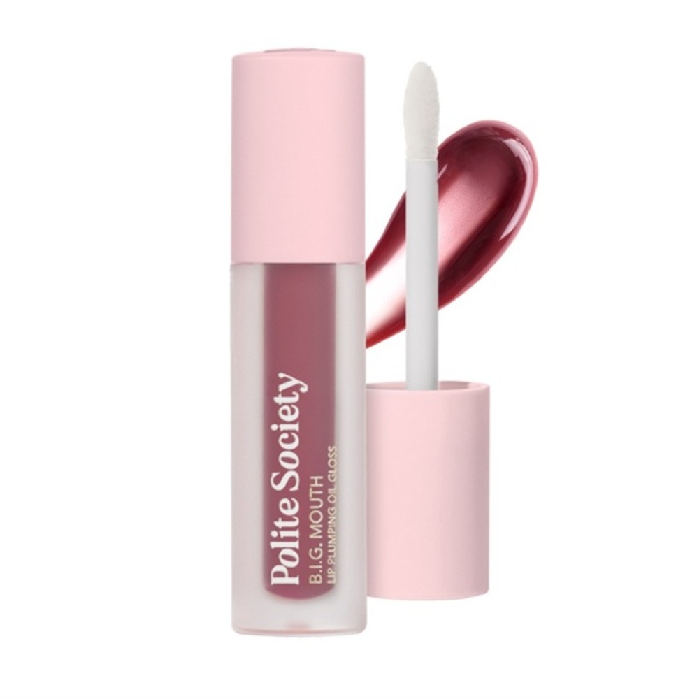 🎀 Polite Society BIG MOUTH Lip Plumping Oil Gloss – Loud & Proud